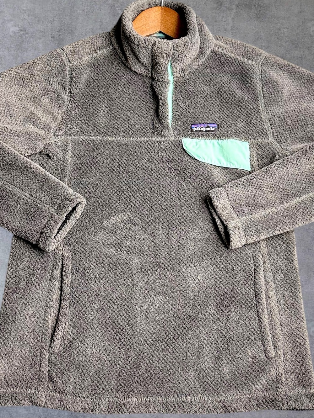 Patagonia Re-Tool Snap-T Fleece Pullover Women M Gray Synchilla Outdoor FA19